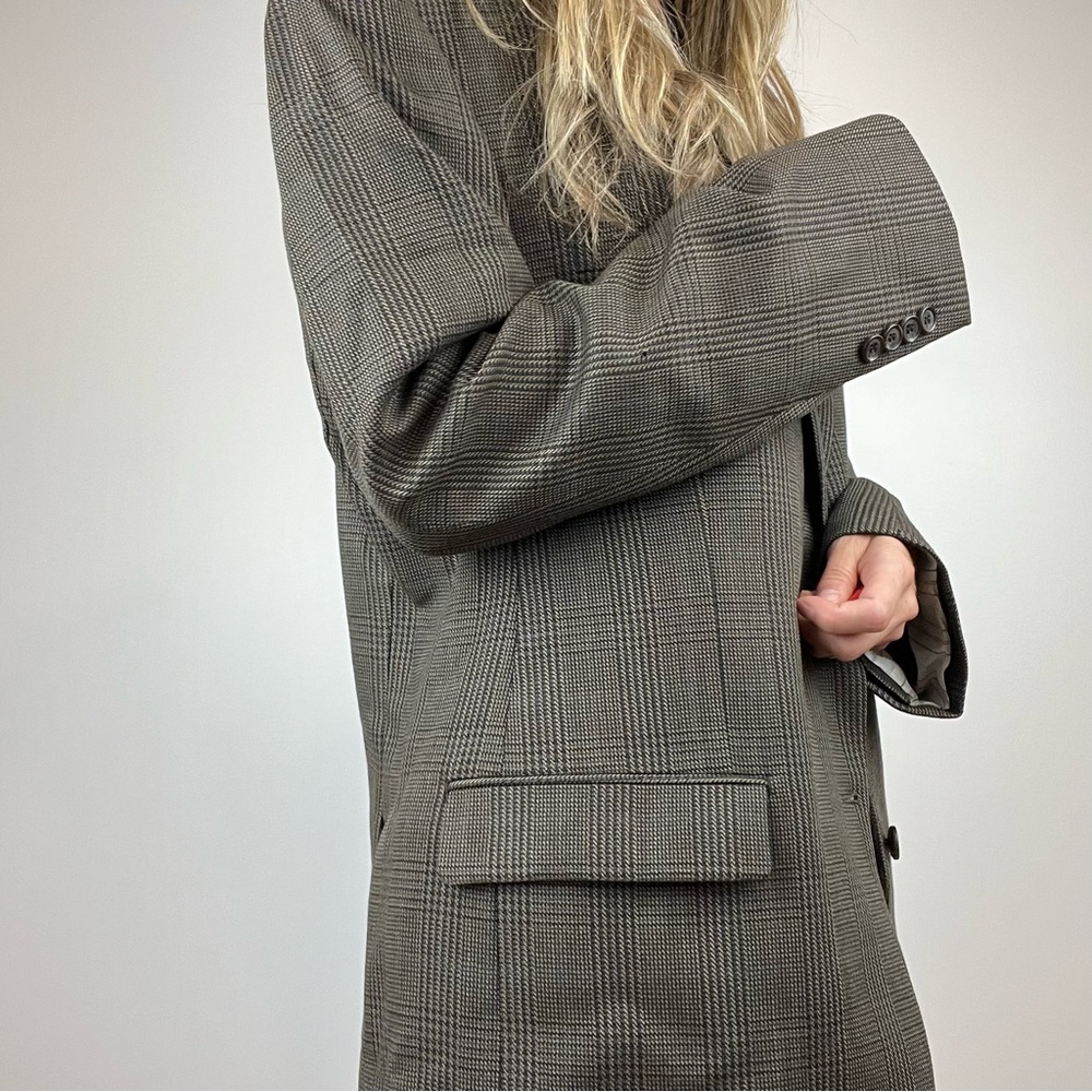 Vintage Ralph Lauren 100% Wool Plaid Preppy Style Jacket Blazer stunning large - Picture 13 of 16